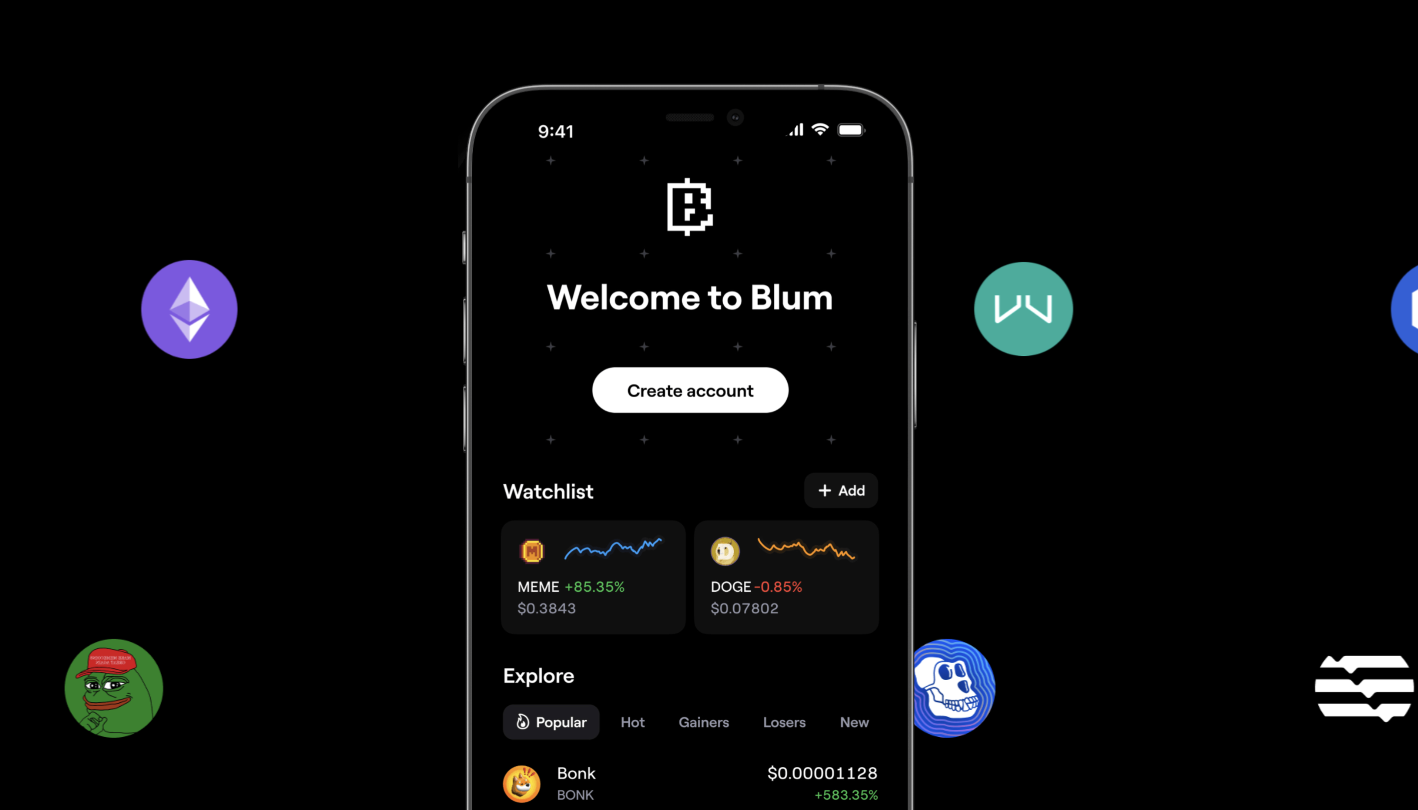 Биржа Blum - криптобиржа в мессенджере Telegram от топов Binance